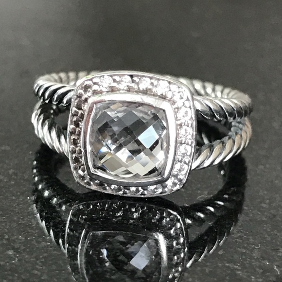 David Yurman Jewelry - David Yurman White Topaz Petite Albion Ring